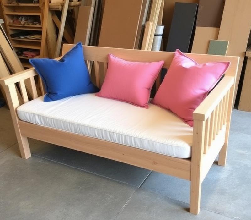 Refurbished bench daybed